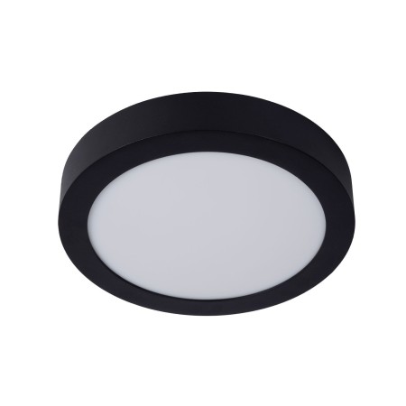 Lucide 28116/24/30 BRICE-LED - Lampa sufitowa łazienkowa wpuszczana - 24 cm - Ściemniacz LED - 1x15W 3000K - IP44 - Czarny