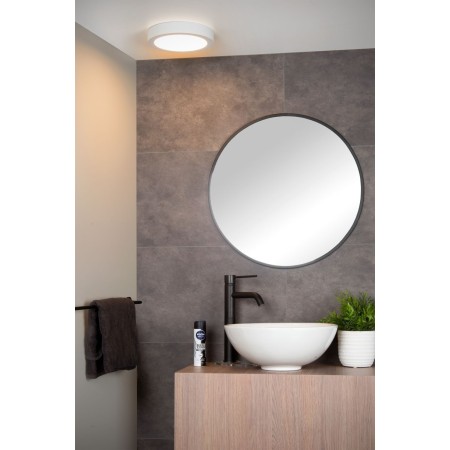 Lucide 28116/24/31 BRICE-LED - Lampa sufitowa łazienkowa wpuszczana - 24 cm - Ściemniacz LED - 1x15W 3000K - IP44 - Biała