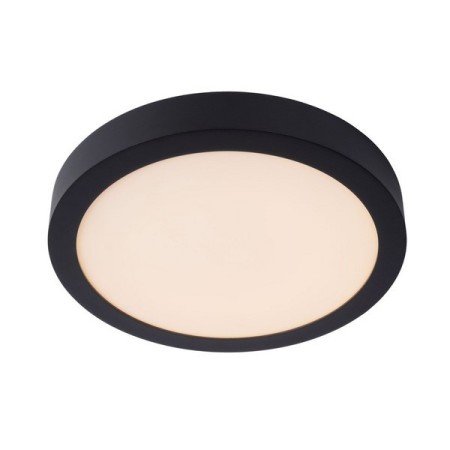 Lucide 28116/30/30 BRICE-LED - Lampa sufitowa łazienkowa wpuszczana - 30 cm - Ściemniacz LED - 1x30W 3000K - IP44 - Czarny