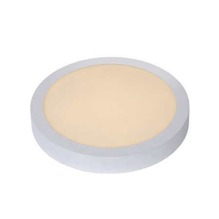 Lucide 28116/30/31 BRICE-LED - Lampa sufitowa łazienkowa wpuszczana - 30 cm - Ściemniacz LED - 1x30W 3000K - IP44 - Biała