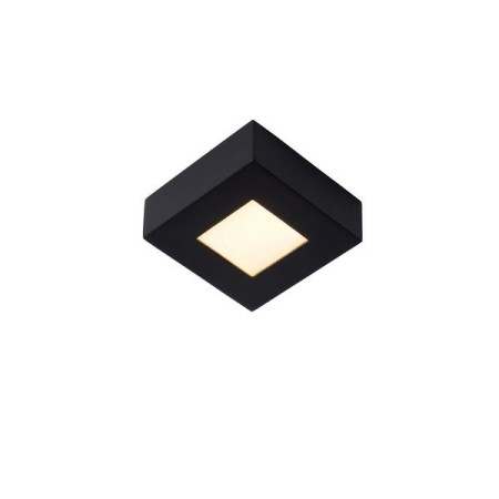 Lucide 28117/11/30 BRICE-LED - Lampa sufitowa łazienkowa - Ściemniacz LED - 1x8W 3000K - IP44 - Czarny