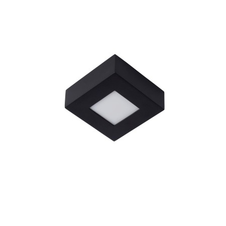 Lucide 28117/11/30 BRICE-LED - Lampa sufitowa łazienkowa - Ściemniacz LED - 1x8W 3000K - IP44 - Czarny