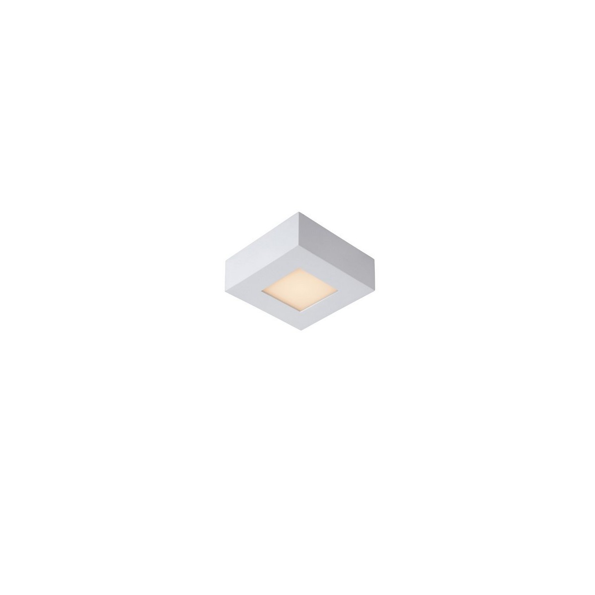 Lucide 28117/11/31 BRICE-LED - Lampa sufitowa łazienkowa - Ściemniacz LED - 1x8W 3000K - IP44 - Biała