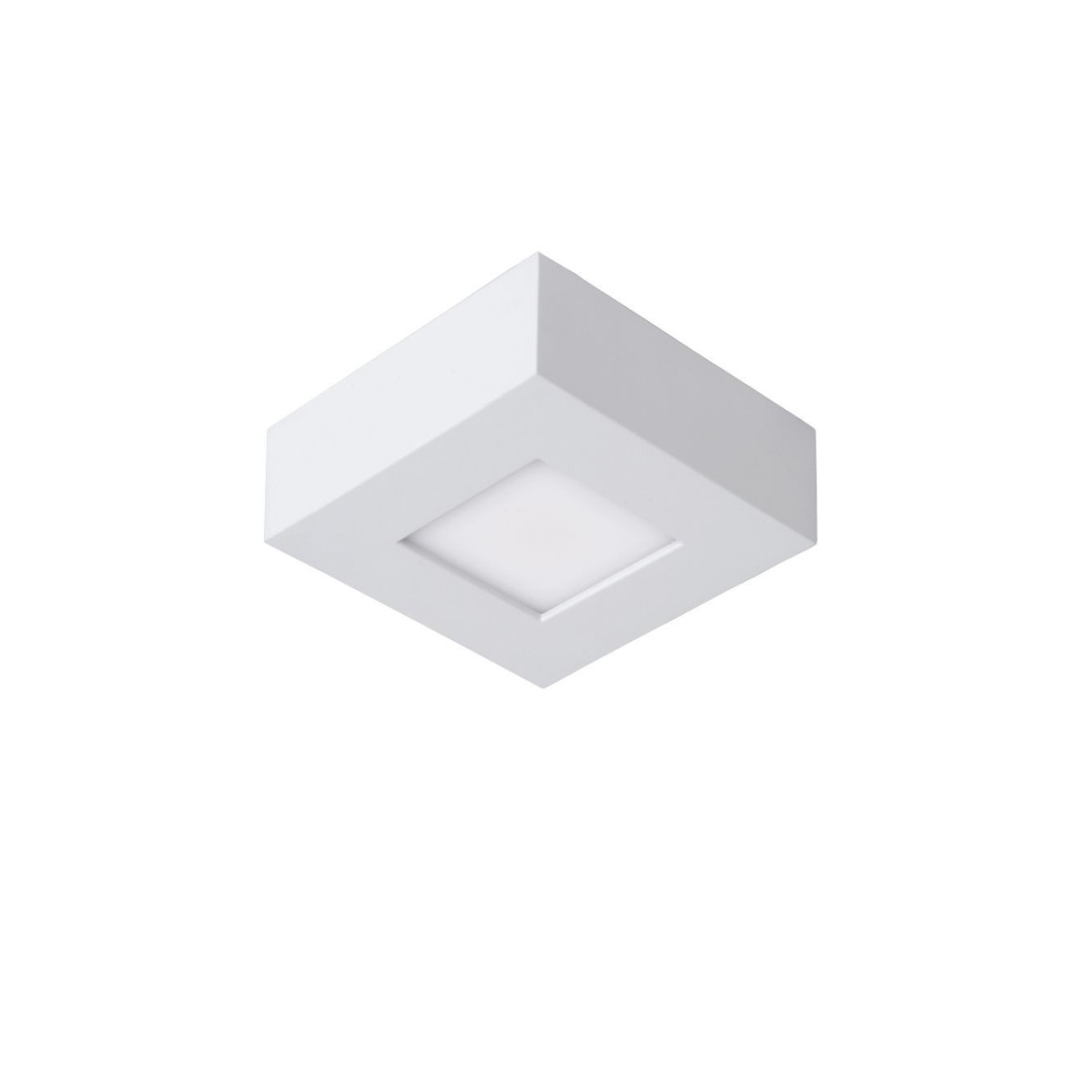 Lucide 28117/11/31 BRICE-LED - Lampa sufitowa łazienkowa - Ściemniacz LED - 1x8W 3000K - IP44 - Biała