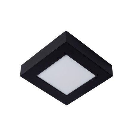 Lucide 28117/17/30 BRICE-LED - Lampa sufitowa łazienkowa - Ściemniacz LED - 1x15W 3000K - IP44 - Czarny