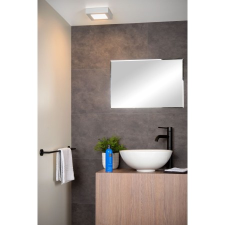 Lucide 28117/17/31 BRICE-LED - Lampa sufitowa łazienkowa - Ściemniacz LED - 1x15W 3000K - IP44 - Biała