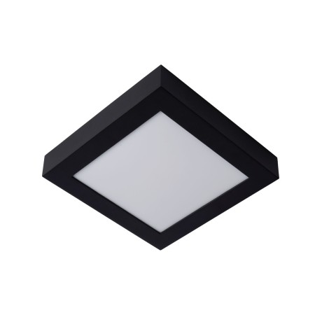 Lucide 28117/22/30 BRICE-LED - Lampa sufitowa łazienkowa - Ściemniacz LED - 1x22W 3000K - IP44 - Czarny