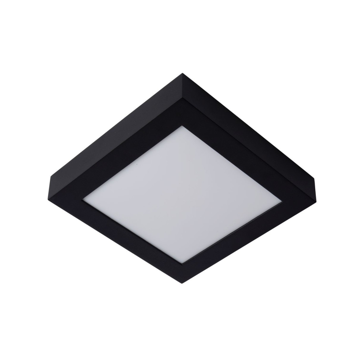 Lucide 28117/22/30 BRICE-LED - Lampa sufitowa łazienkowa - Ściemniacz LED - 1x22W 3000K - IP44 - Czarny