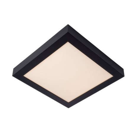 Lucide 28117/30/30 BRICE-LED - Lampa sufitowa łazienkowa - Ściemniacz LED - 1x30W 3000K - IP44 - Czarny