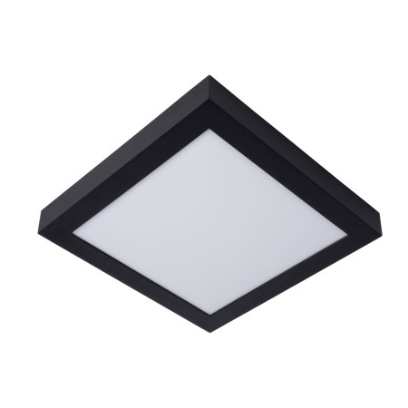 Lucide 28117/30/30 BRICE-LED - Lampa sufitowa łazienkowa - Ściemniacz LED - 1x30W 3000K - IP44 - Czarny