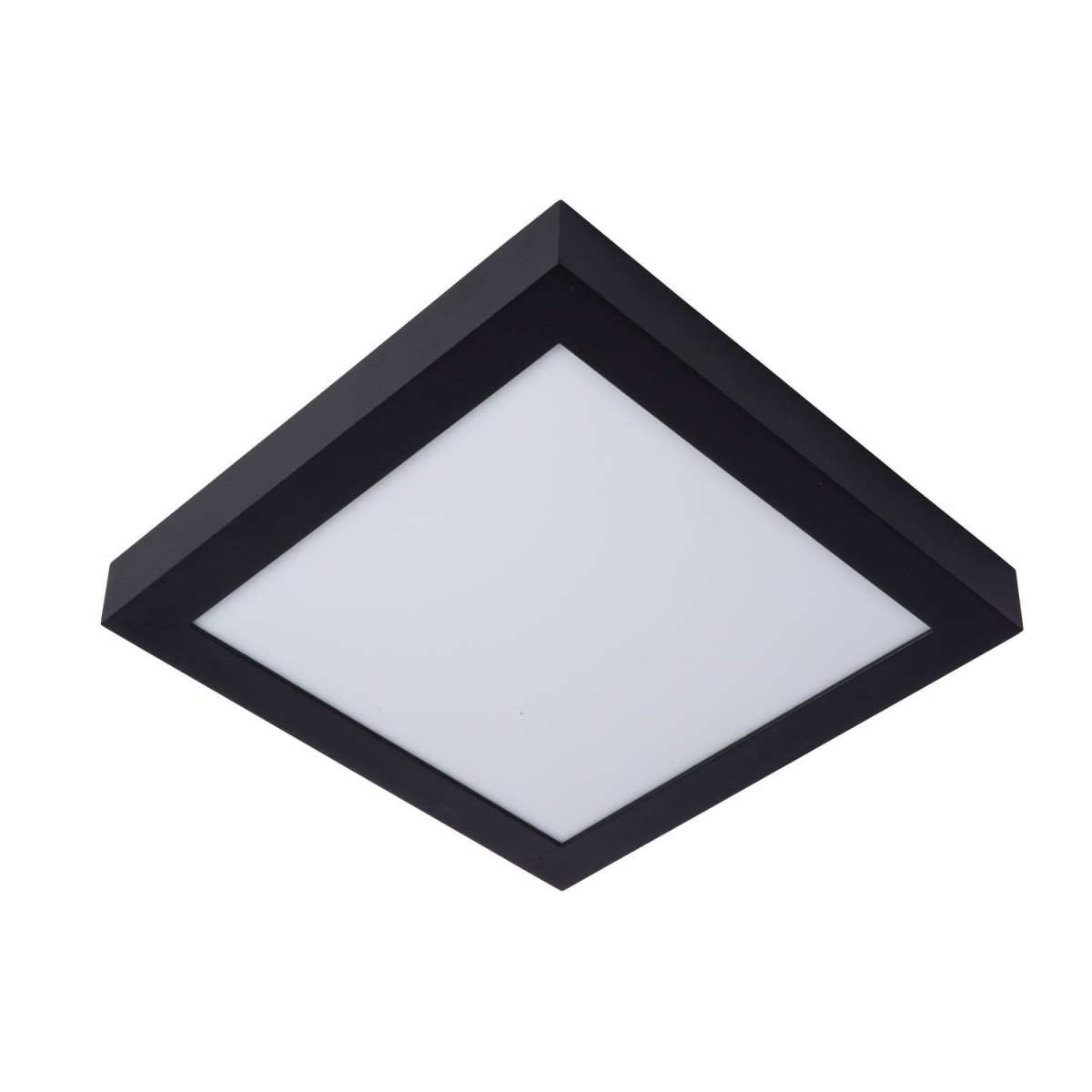 Lucide 28117/30/30 BRICE-LED - Lampa sufitowa łazienkowa - Ściemniacz LED - 1x30W 3000K - IP44 - Czarny