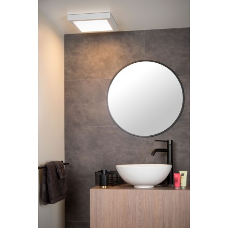 Lucide 28117/30/31 BRICE-LED - Lampa sufitowa łazienkowa - Ściemniacz LED - 1x30W 3000K - IP44 - Biała