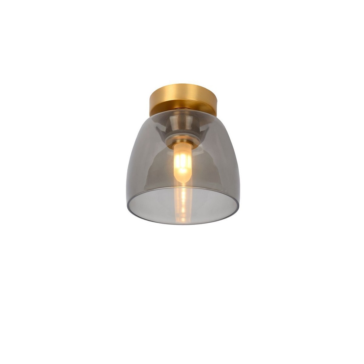 Lucide 30164/01/02 TYLER - Lampa sufitowa łazienkowa wpuszczana - 16.1 cm - 1xG9 - IP44 - Matowe złoto - Mosiądz