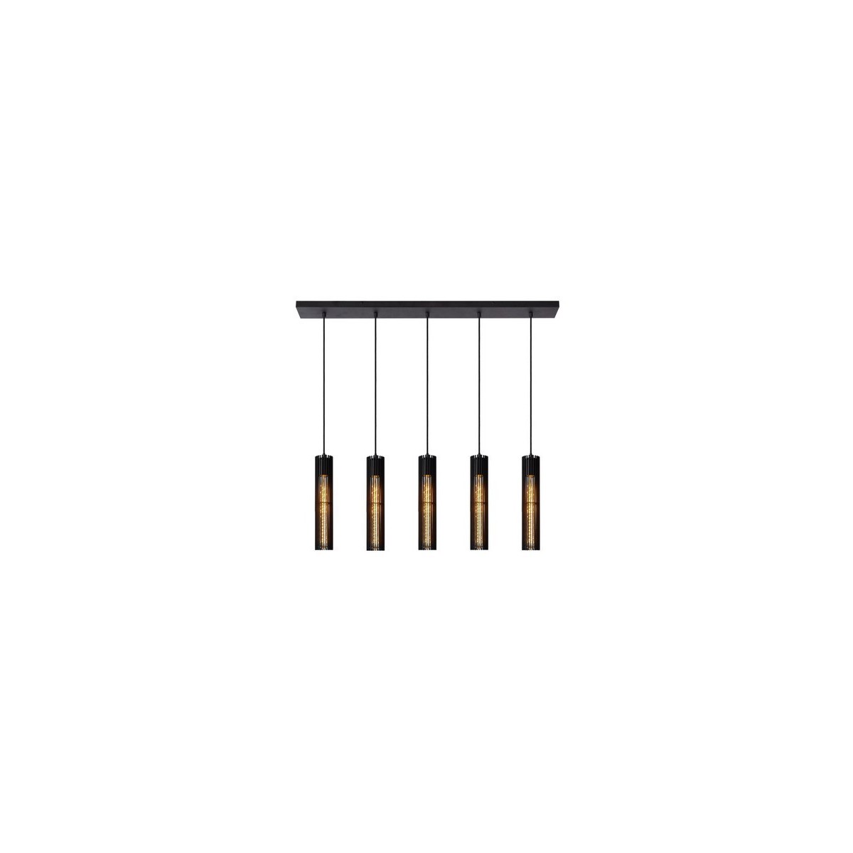 Lucide 73406/05/30 LIONEL - Lampa wisząca - 5xE27 - Czarna