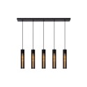 Lucide 73406/05/30 LIONEL - Lampa wisząca - 5xE27 - Czarna