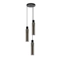 Lucide 74404/13/65 ORLANDO - Lampa wisząca - 32 cm - 3xE27 - Szary dymny