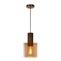 Lucide 74405/01/62 TOLEDO - Lampa wisząca - 20 cm - 1xE27 - Bursztynowa
