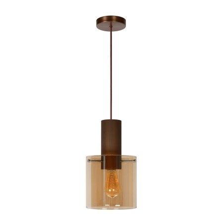 Lucide 74405/01/62 TOLEDO - Lampa wisząca - 20 cm - 1xE27 - Bursztynowa