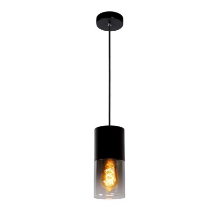 Lucide 74410/01/65 ZINO - Lampa wisząca - 10 cm - 1xE27 - Szary dymny