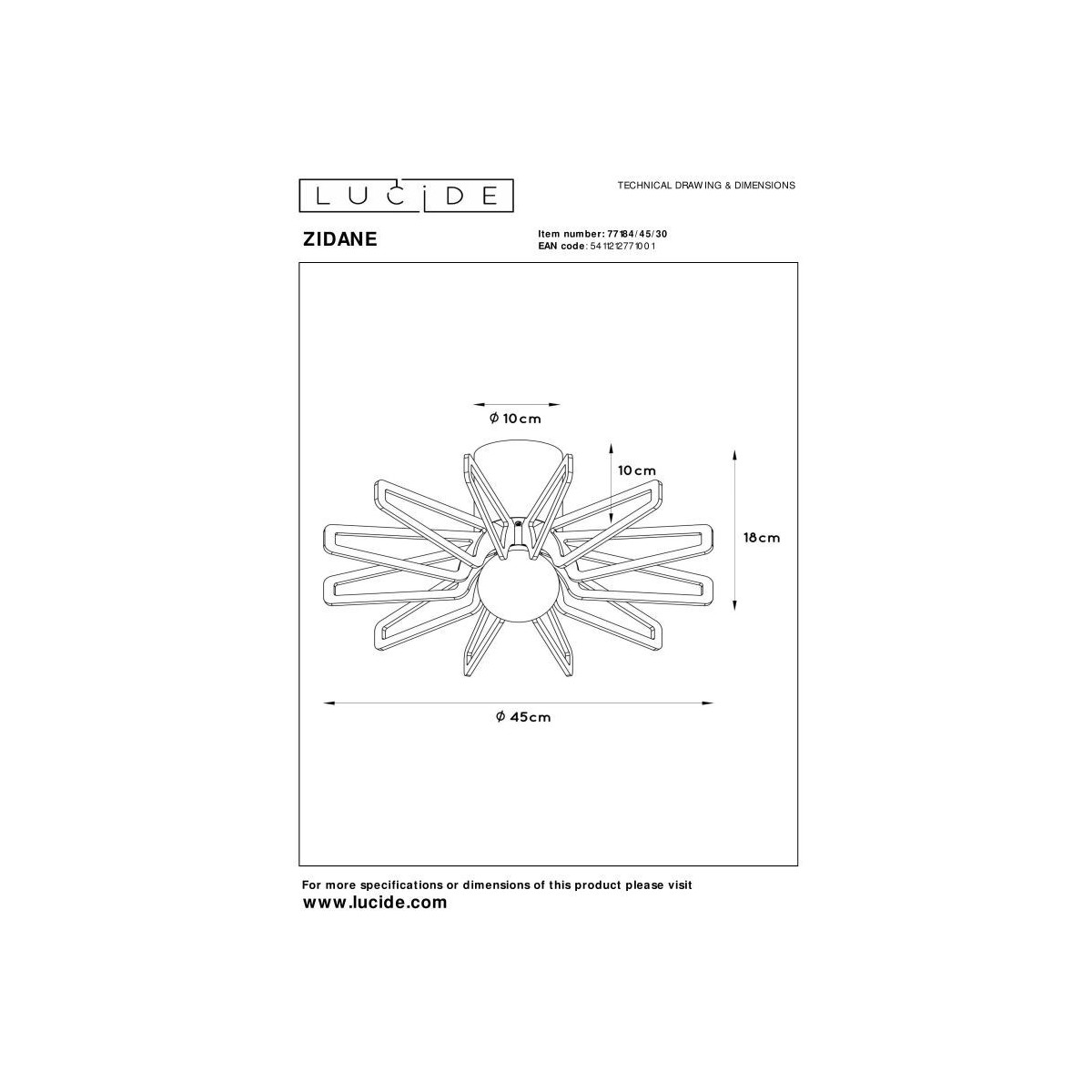 Lucide ZIDANE 77184/45/30
