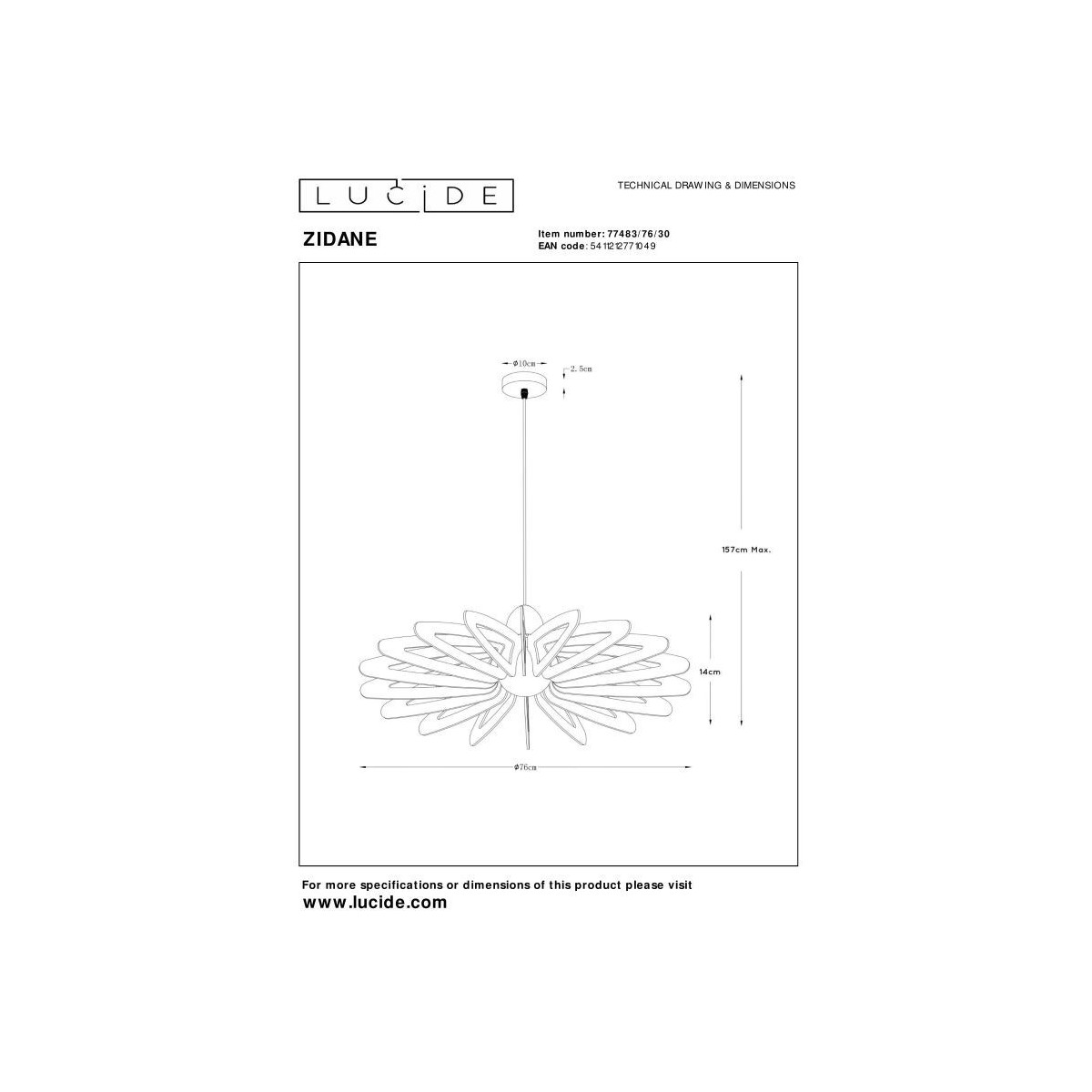 Lucide ZIDANE 77483/76/30