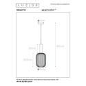 Lucide 45386/20/33 MALOTO - Lampa wisząca - 20 cm - 1xE27 - Zielony