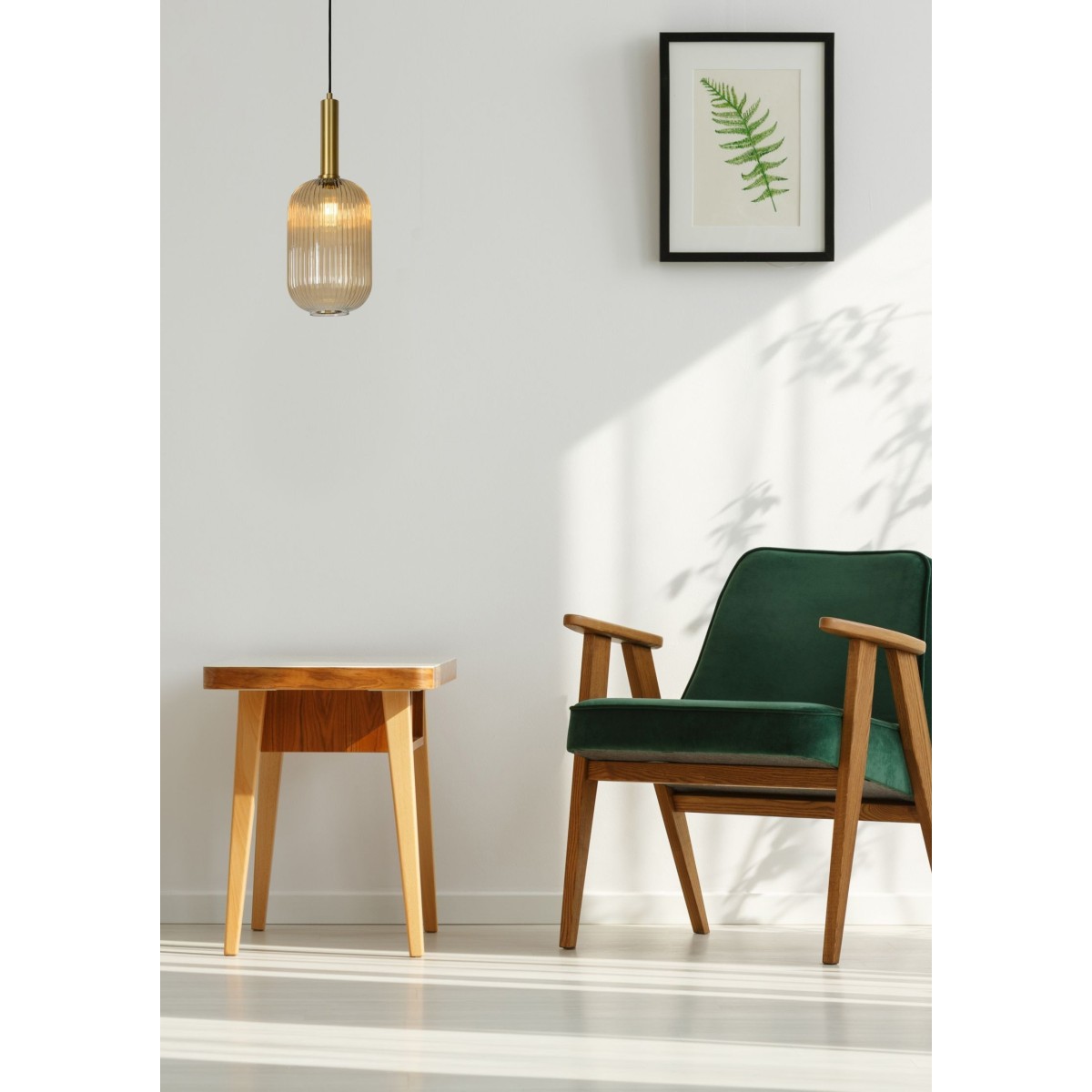 Lucide 45386/20/62 MALOTO - Lampa wisząca - 20 cm - 1xE27 - Bursztynowa