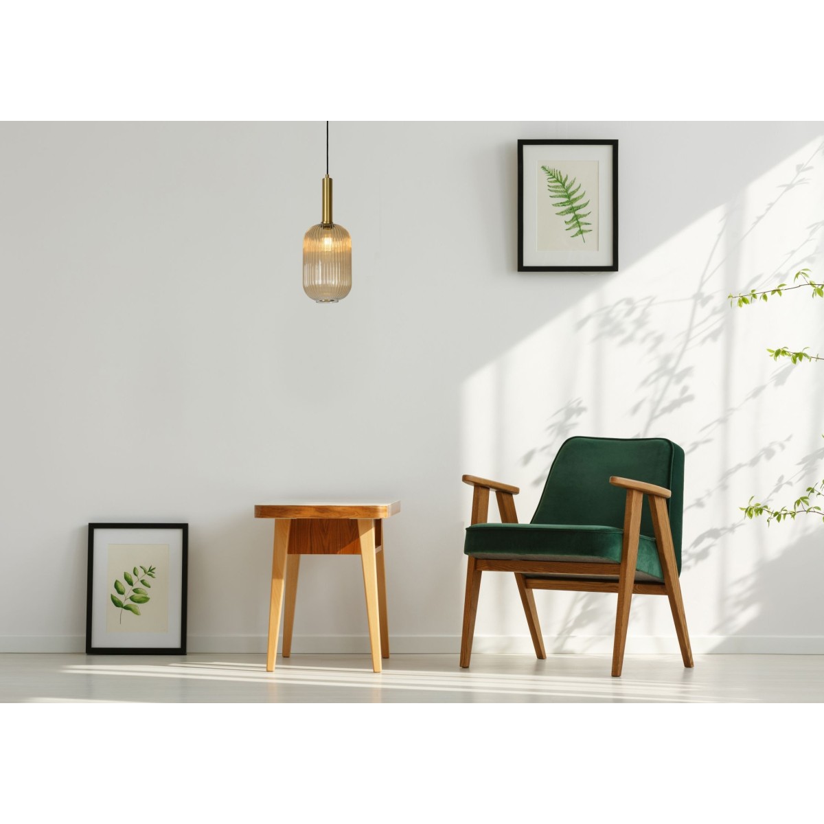 Lucide 45386/20/62 MALOTO - Lampa wisząca - 20 cm - 1xE27 - Bursztynowa