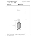 Lucide 45386/20/62 MALOTO - Lampa wisząca - 20 cm - 1xE27 - Bursztynowa