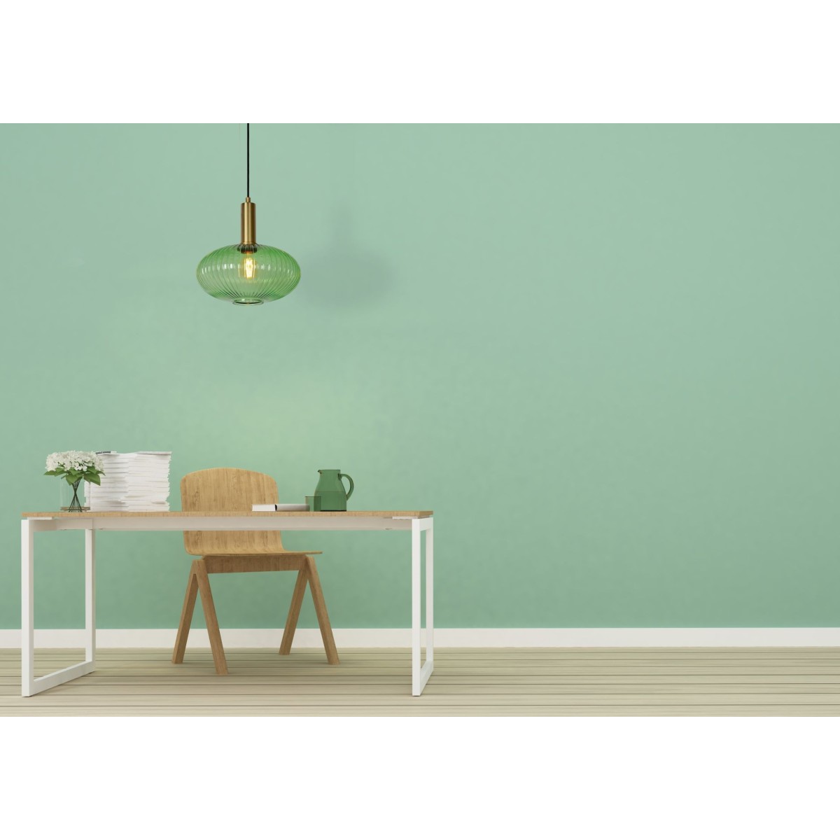 Lucide 45386/30/33 MALOTO - Lampa wisząca - 30 cm - 1xE27 - Zielony