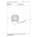 Lucide 45586/20/33 MALOTO - Lampa stołowa - 20 cm - 1xE27 - Zielona