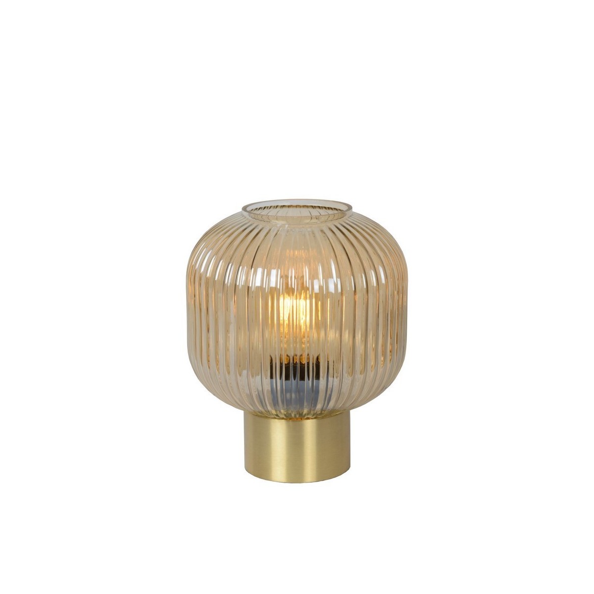 Lucide 45586/20/62 MALOTO - Lampa stołowa - 20 cm - 1xE27 - Bursztynowa