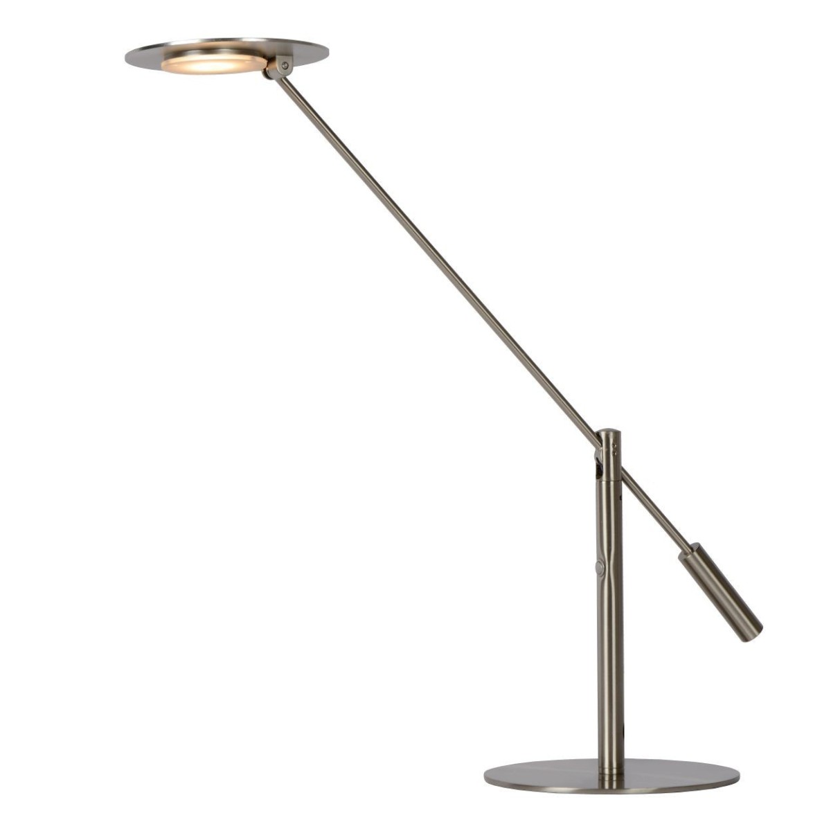 Lucide 19666/09/12 ANSELMO - Lampa biurkowa - LED ściemnialna - 1x9W 3000K - chrom satynowy