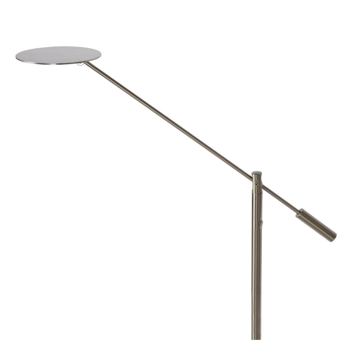 Lucide 19766/09/12 ANSELMO - Lampa podłogowa do czytania - 25 cm - LED Dim. - 1x9W 3000K - Satynowy chrom