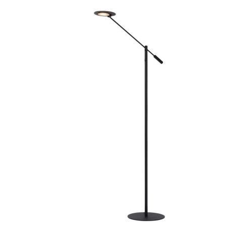 Lucide 19766/09/30 ANSELMO - Lampa podłogowa do czytania - 25 cm - Ściemniacz LED - 1x9W 3000K - Czarny