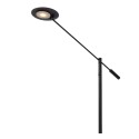 Lucide 19766/09/30 ANSELMO - Lampa podłogowa do czytania - 25 cm - Ściemniacz LED - 1x9W 3000K - Czarny