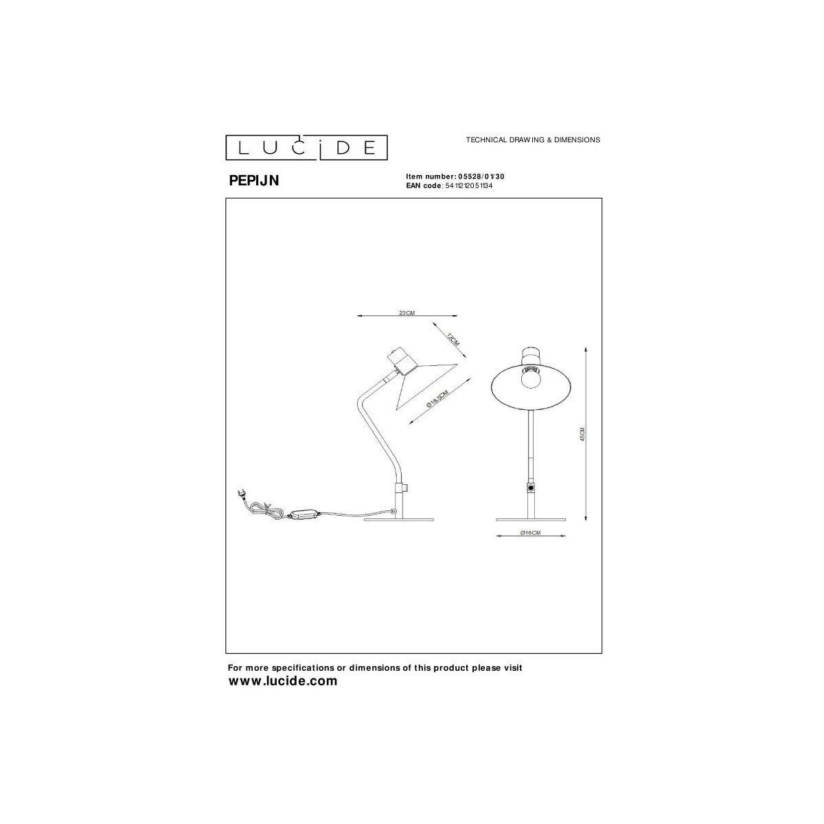 Lucide PEPIJN 05528/01/30