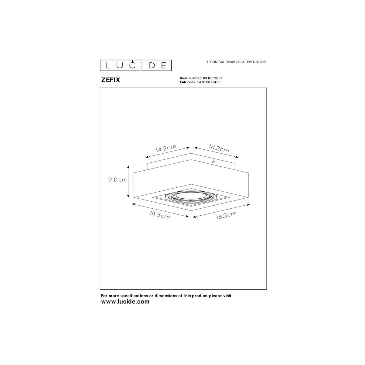 Lucide ZEFIX 09120/12/30