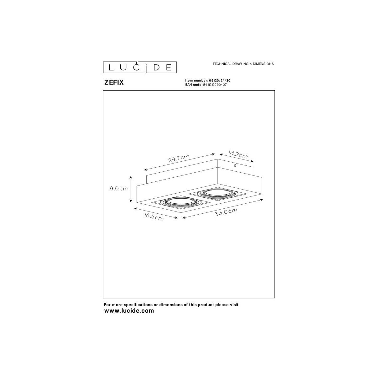 Lucide ZEFIX 09120/24/30