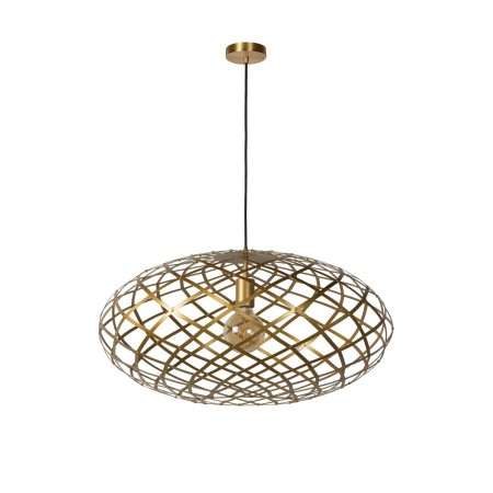 Lucide 21417/65/02 WOLFRAM - Lampa wisząca - 65 cm - 1xE27 - Matowe złoto - Mosiądz