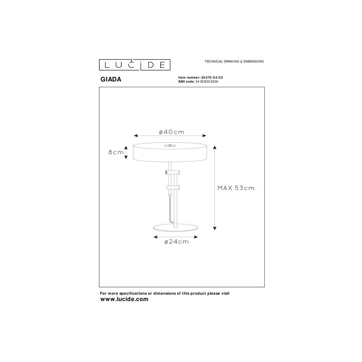 Lucide GIADA 30570/02/02