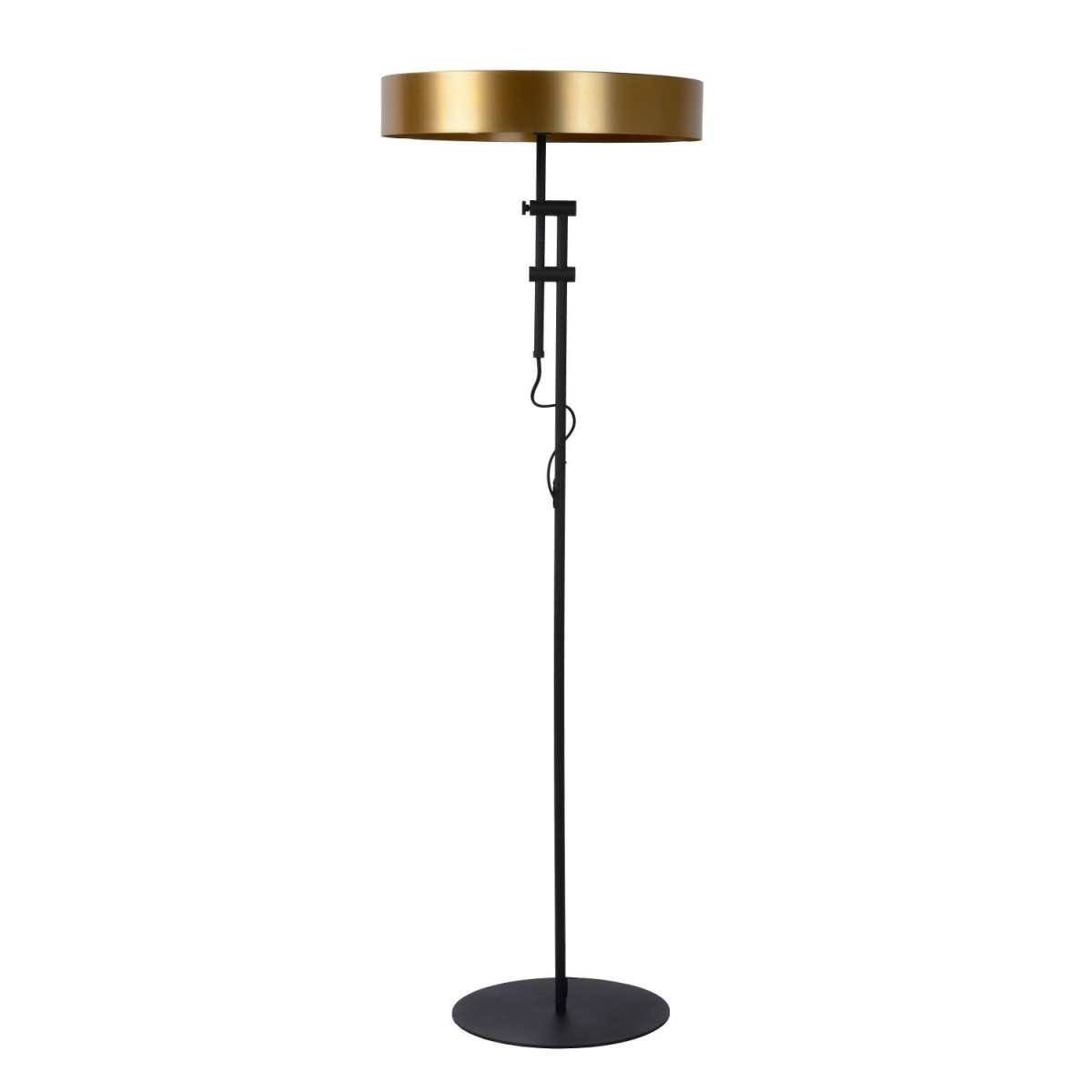 Lucide 30770/02/02 GIADA - Lampa podłogowa - 45 cm - 2xE27 - Matowe złoto - Mosiądz