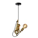 Lucide 10402/01/30 EXTRAVAGANZA CHIMP - Lampa wisząca - 17.6 cm - 1xE27 - Czarny
