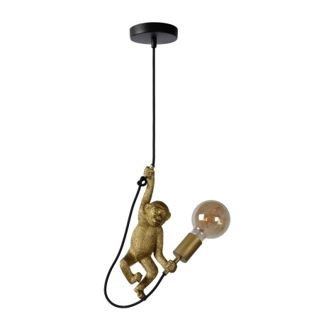Lucide 10402/01/30 EXTRAVAGANZA CHIMP - Lampa wisząca - 17.6 cm - 1xE27 - Czarny