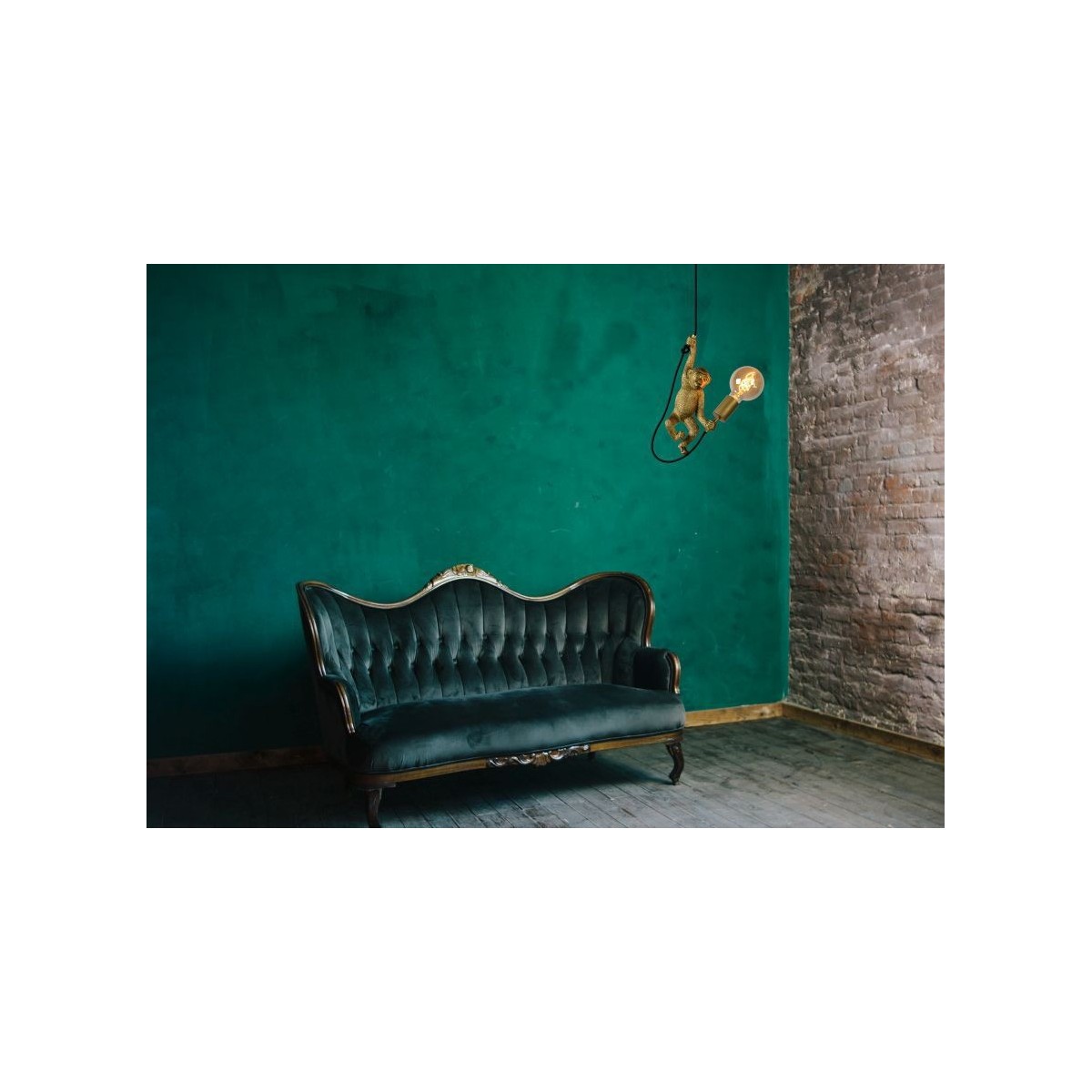 Lucide 10402/01/30 EXTRAVAGANZA CHIMP - Lampa wisząca - 17.6 cm - 1xE27 - Czarny