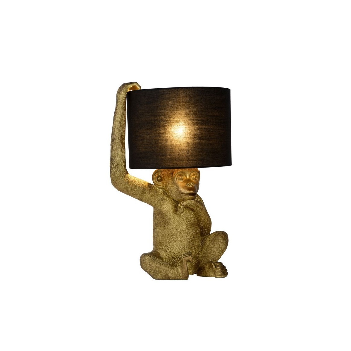 Lucide 10502/81/30 EXTRAVAGANZA CHIMP - Lampa stołowa - 30 cm - 1xE14 - Czarna