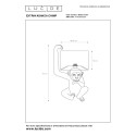 Lucide 10502/81/30 EXTRAVAGANZA CHIMP - Lampa stołowa - 30 cm - 1xE14 - Czarna