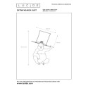 Lucide 10503/81/30 EXTRAVAGANZA GUST - Lampa stołowa - 22 cm - 1xE14 - Czarna