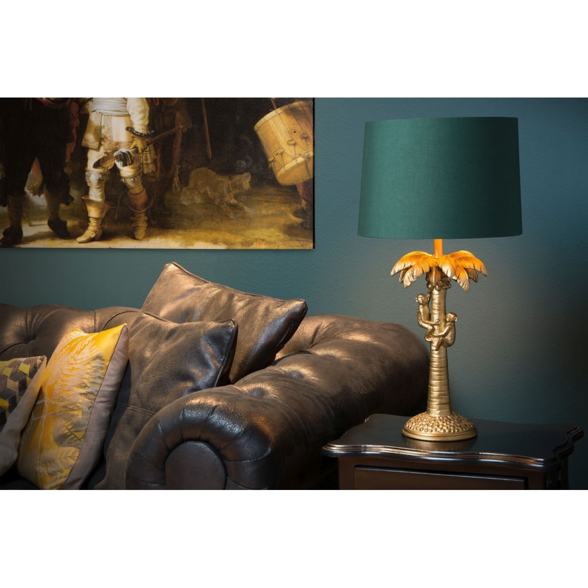 Lucide 10505/81/02 EXTRAVAGANZA COCONUT - Lampa stołowa - 30.5 cm - 1xE27 - Matowe złoto - Mosiądz