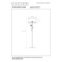 Lucide 10702/81/30 EXTRAVAGANZA CHIMP - Lampa podłogowa - 35 cm - 1xE27 - Czarna
